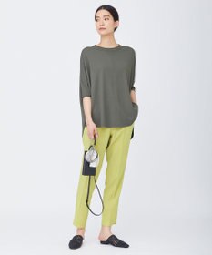 ICB L 【新色追加・洗える】 FluidBackSatin ドロストパンツ