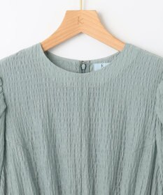 組曲 シャーリングライクシフォン ワンピース