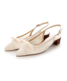 MODE ET JACOMO <MODE ET JACOMO>リボンモチーフチュールバックベルト