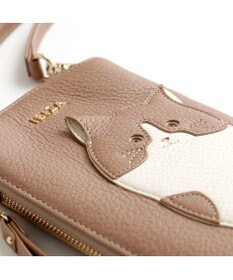 IBIZA アニマーダ　牛革　スマートフォンポシェット（ネコ）