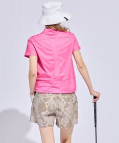PW CIRCULUS 【WOMEN】SEA TURTLE メッシュコンビモックネックT ゴルフウェア レディース