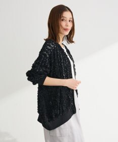 Green Parks フラワー柄チュールブルゾン