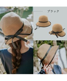 MOONBAT 【遮光98%以上/UPF50＋/UVカット】洗えるペーパーブレードリボンハット 手洗いOK/サイズ調整可能/抗菌防臭加工