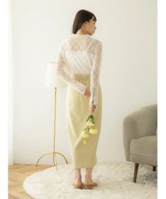 earth music&ecology レースドッキングプルオーバー