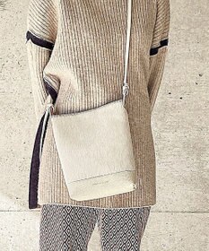 Hekhèr Le Style de Vie 【日本製】ハラコ×シュリンクレザー ショルダーバッグ