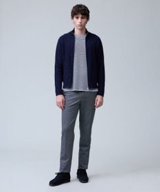 J.PRESS MEN 温かさと軽さの快適素材【ストレッチ / イージーケア】【FLEX YARN】リンクスフルジップ  ニットカーディガン