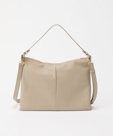 russet エンボスモノグラム ソフトレザーショルダーバッグ(CE-1547)