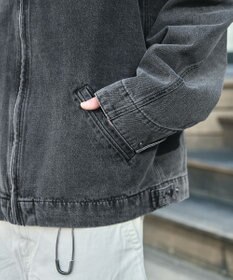 WEGO 【ユニセックス着用ITEM/MLサイズ展開】ワーカーズデニムZIPジャケット