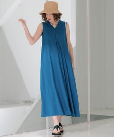 23区 【洗える】ALBINIコーコラン ノースリーブ ワンピース