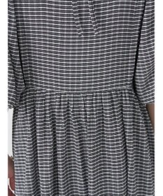 earth music&ecology ボリュームスリーブＣｈｅｃｋワンピース