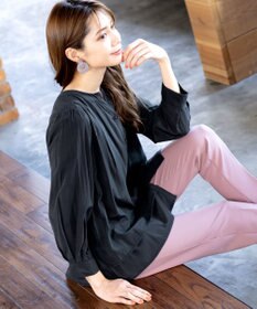 Tiaclasse 【新色追加・洗える】重ねヘムタックブラウス