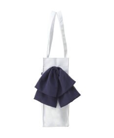 Maison de FLEUR マリンラインリボンスクエアトートバッグ