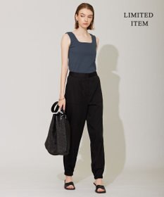 ICB L 【WEB限定・洗える】 ブロードステッチリブ タンクトップ