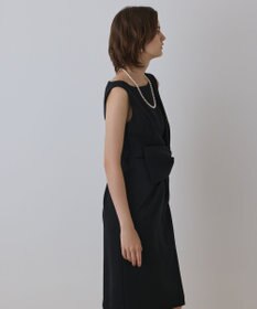 GRACE CONTINENTAL サテンクロスドレープワンピース