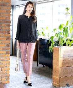 Tiaclasse 【新色追加・洗える】重ねヘムタックブラウス