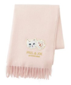 MOONBAT PAUL & JOE ACCESSOIRES ジプシー×クリザンテームワッペン付きムースタッチマフラー（パッケージ入り）