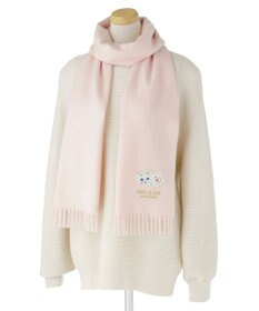 MOONBAT PAUL & JOE ACCESSOIRES ジプシー×クリザンテームワッペン付きムースタッチマフラー（パッケージ入り）