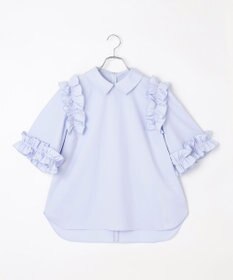 #Newans ロマンティックフリルディテールシャツ