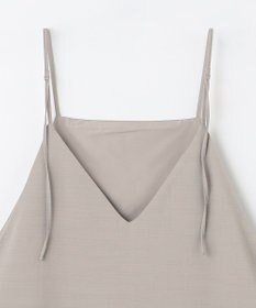 ANY L 【洗濯機可/セットアップ可/UVケア/速乾/イージーケア】サラサラテックリネンキャミソールワンピース