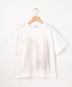 組曲 S 【先行予約・WEB限定】トロンプルイユ レースキャミソール Ｔシャツ