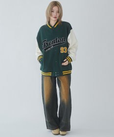 WEGO 【ユニセックス着用ITEM/MLサイズ展開】サガラワッペンスウェットスタジャン