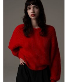 Te chichi 【R by Te chichi】畦編みショートニット《2025winter catalog item》