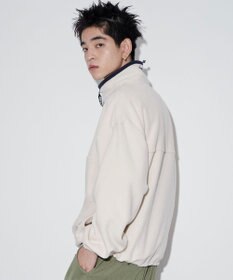 WEGO DISCUSフリースハーフジップPO