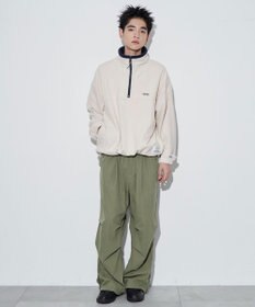 WEGO DISCUSフリースハーフジップPO