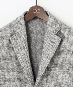 JOSEPH ABBOUD 【イタリア素材/軽量/ストレッチ】スライバー千鳥 ジャケット