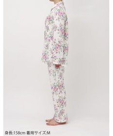 WACOAL ワコール_リラックス＆スリープ パジャマ 綿混(本体) あったか 長袖 長ズボン ミントン レディース NDW462 /ワコール