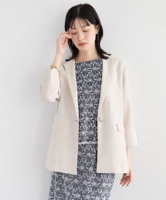 YECCA VECCA マシンウォッシャブルリネンライクジャケット