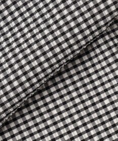 組曲 【先行予約】【WEB限定】サッカーギンガムチェック フロントフリルブラウス