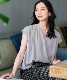 Tiaclasse 【洗える】大人こなれた印象のドッキングドロストワンピース