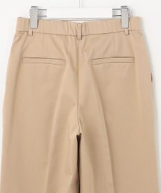 自由区 【接触冷感・洗える・XXSサイズあり】サテンストレッチクロップド丈 ワイドパンツ