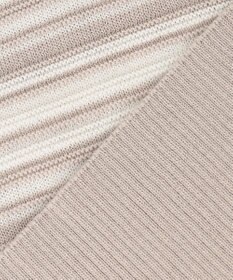 J.PRESS LADIES 【洗える・抗菌防臭】コットンアセテート ランダムガーター柄 ニット