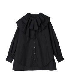 earth music&ecology ラッフルフリルチュニックブラウス