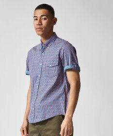 J.PRESS MEN オーガニックコットンダブルチューブマルチチェック シャツ