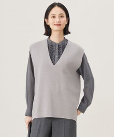 自由区 S 【セットアップ対応・洗える】ウールミラノニット ベスト