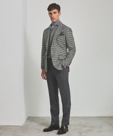 GOTAIRIKU 【洗える】コットンフラノシャツ_ カッタウェイカラー