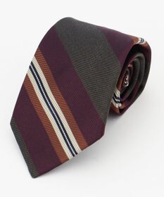 J.PRESS MEN スパンシルク レジメンタル柄ネクタイ