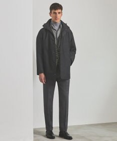 GOTAIRIKU 【洗える】コットンフラノシャツ_ カッタウェイカラー