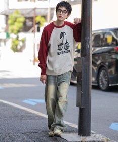 WEGO 【ユニセックス着用ITEM/SMLサイズ展開】ジャガードグラフィックプルオーバー