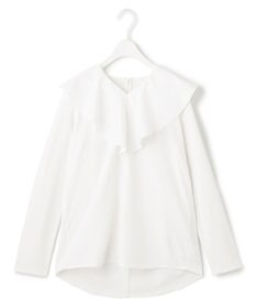 ICB L 【洗える】ハイゲージポンチ ラッフルカラープルオーバー