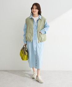 Green Parks シアーデニムシャツワンピース