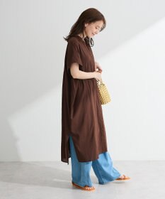 Green Parks 半袖シアースキッパーシャツワンピース
