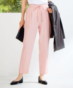 自由区 ライトフィールジャージータックテーパード パンツ