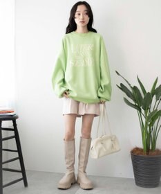 WEGO ウェーブロゴジャガードニットプルオーバー