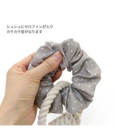 PET PARADISE ペットパラダイス 引っ張り シュシュ トイ  《 花柄 / ドット柄 》