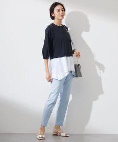 自由区 S 【洗える】カラミストライプコンビジャージ トップス