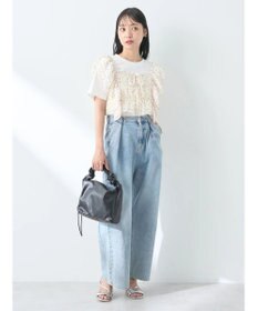 earth music&ecology フロッキードットフリルビスチェ